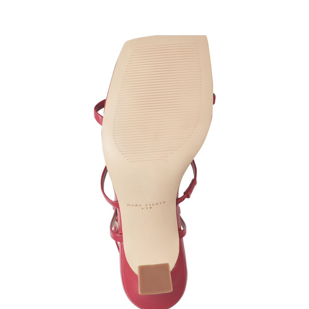 Dennie Strappy Dress Sandal - Dark Pink Leather