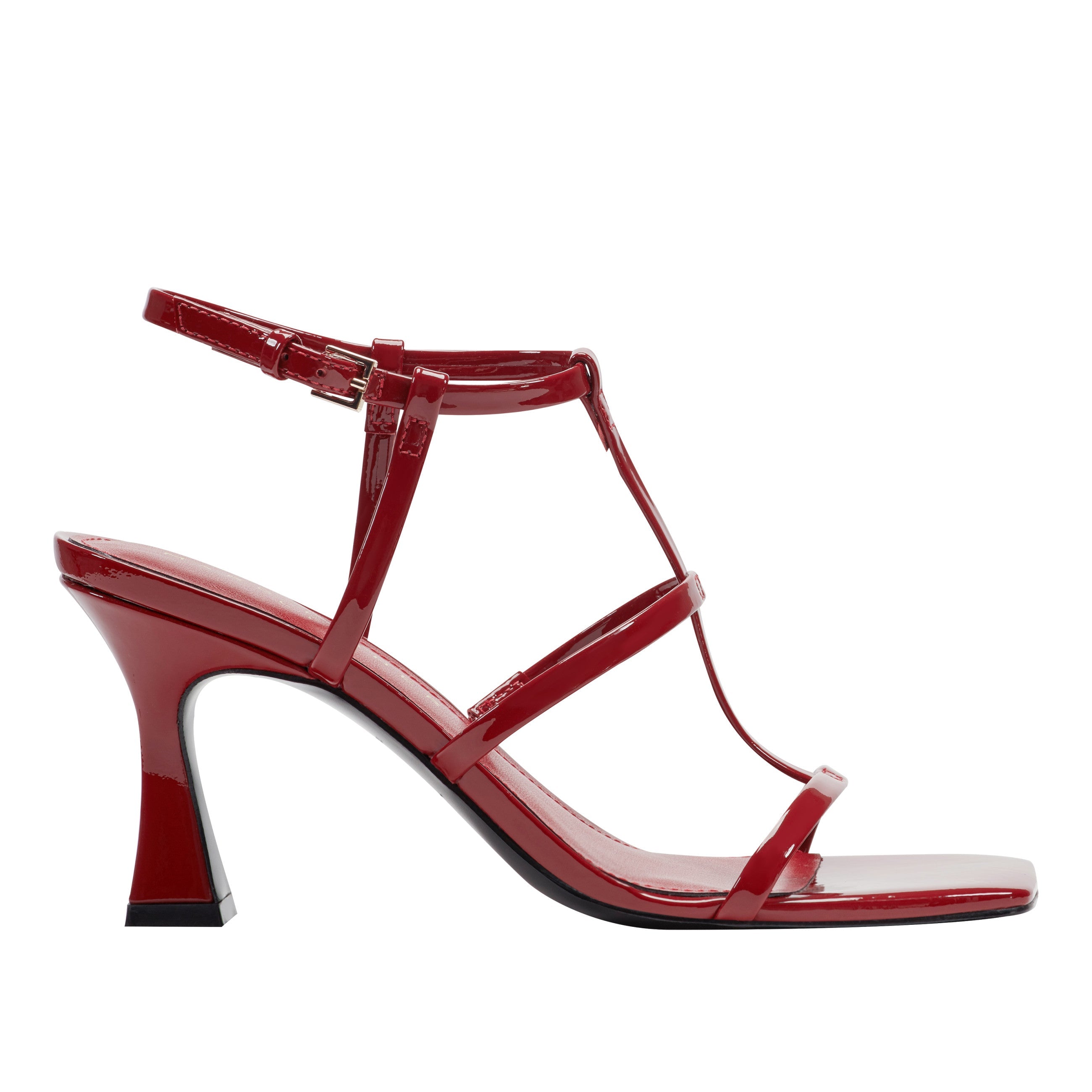 Dennie Strappy Dress Sandal - Dark Red Patent