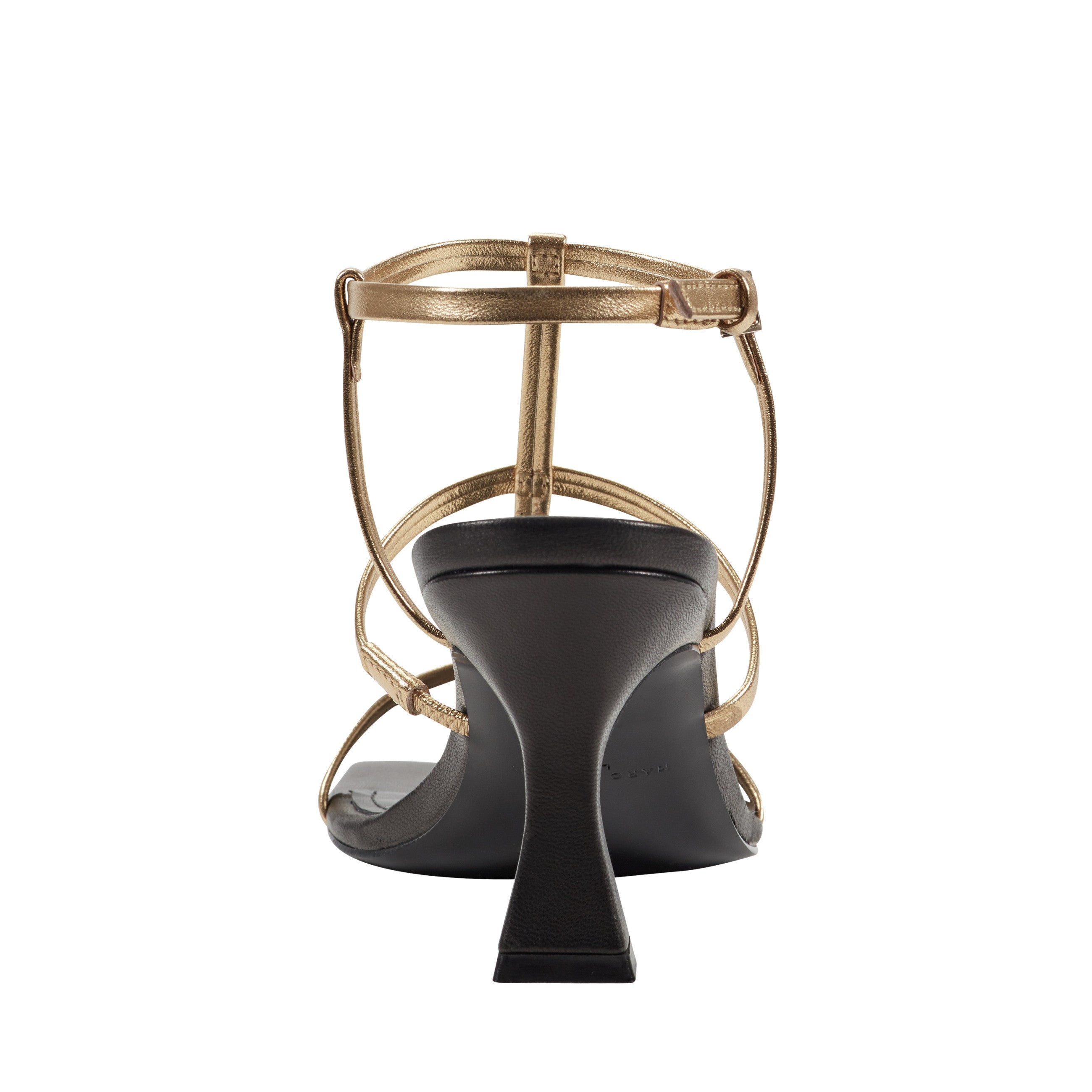 Dennie Strappy Dress Sandal - Gold/Black Patent