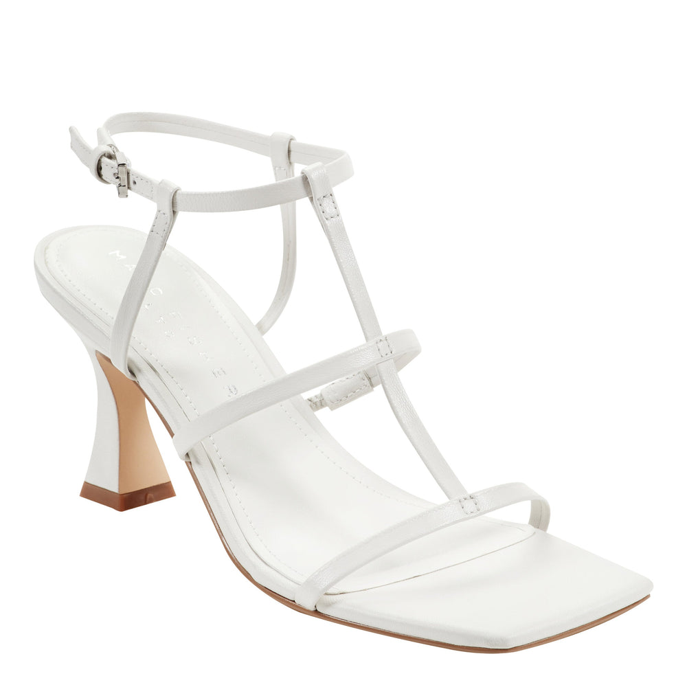 Dennie Strappy Dress Sandal - White Leather