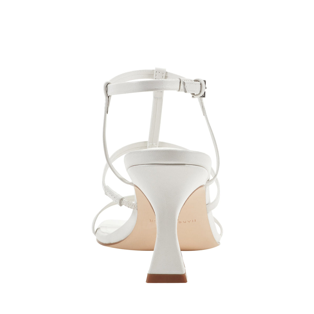Dennie Strappy Dress Sandal - White Leather
