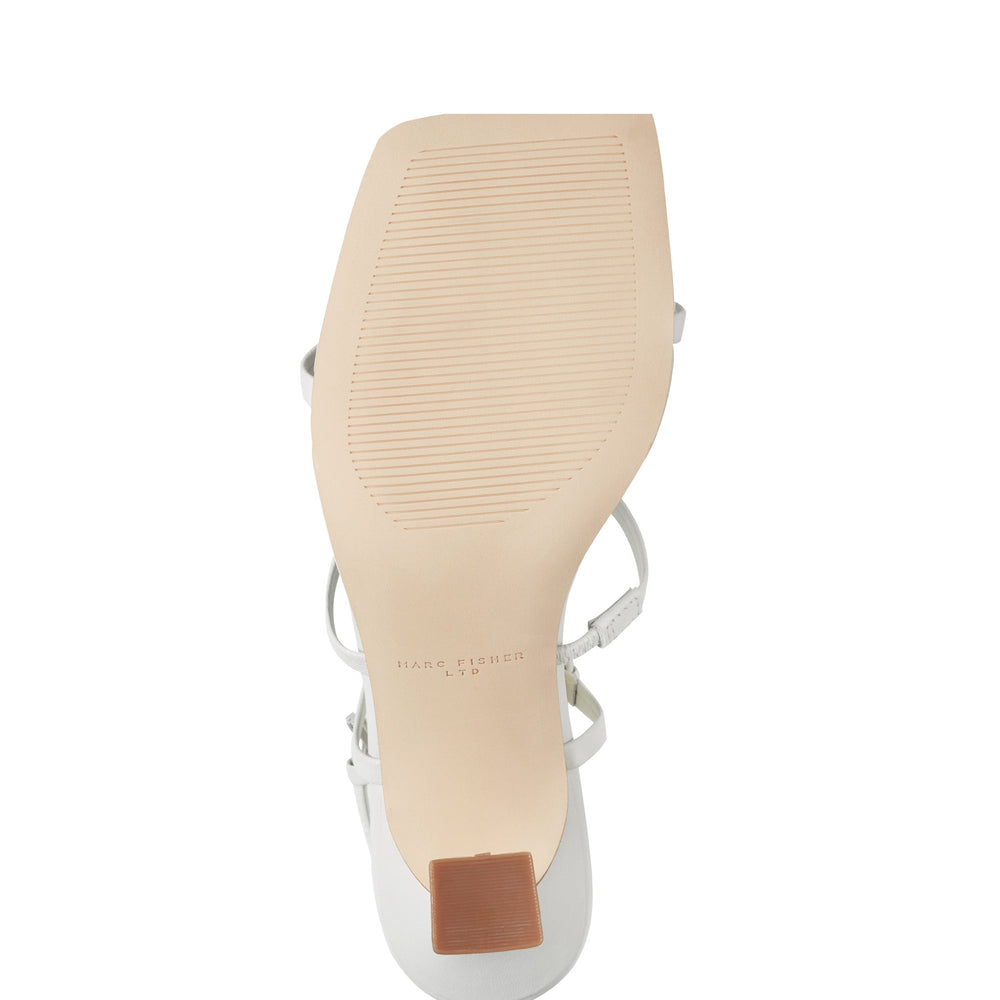 Dennie Strappy Dress Sandal - White Leather