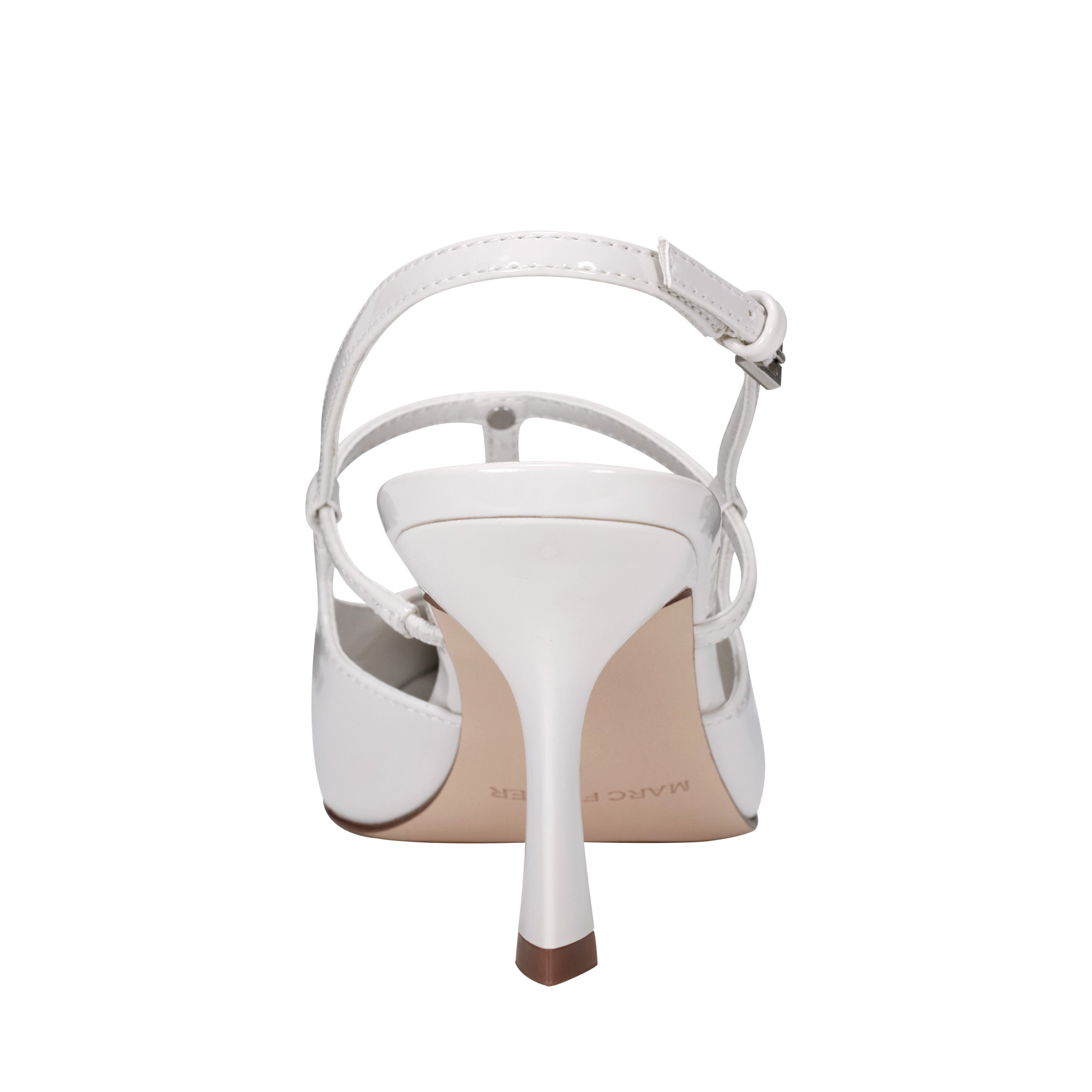 Remmi Strappy Slingback Pump - White Patent