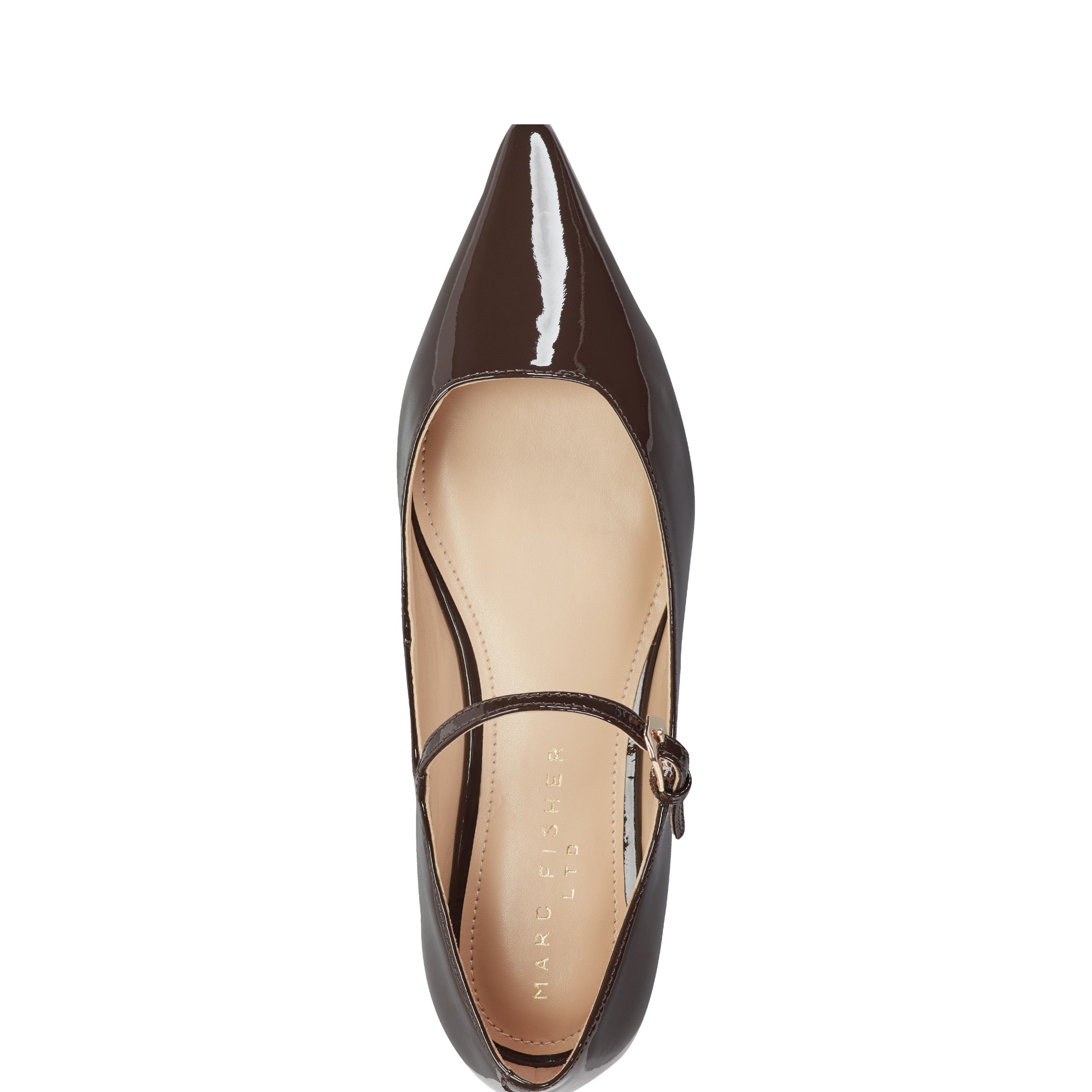 Trella Mary Jane Flat - Brown Patent Leather