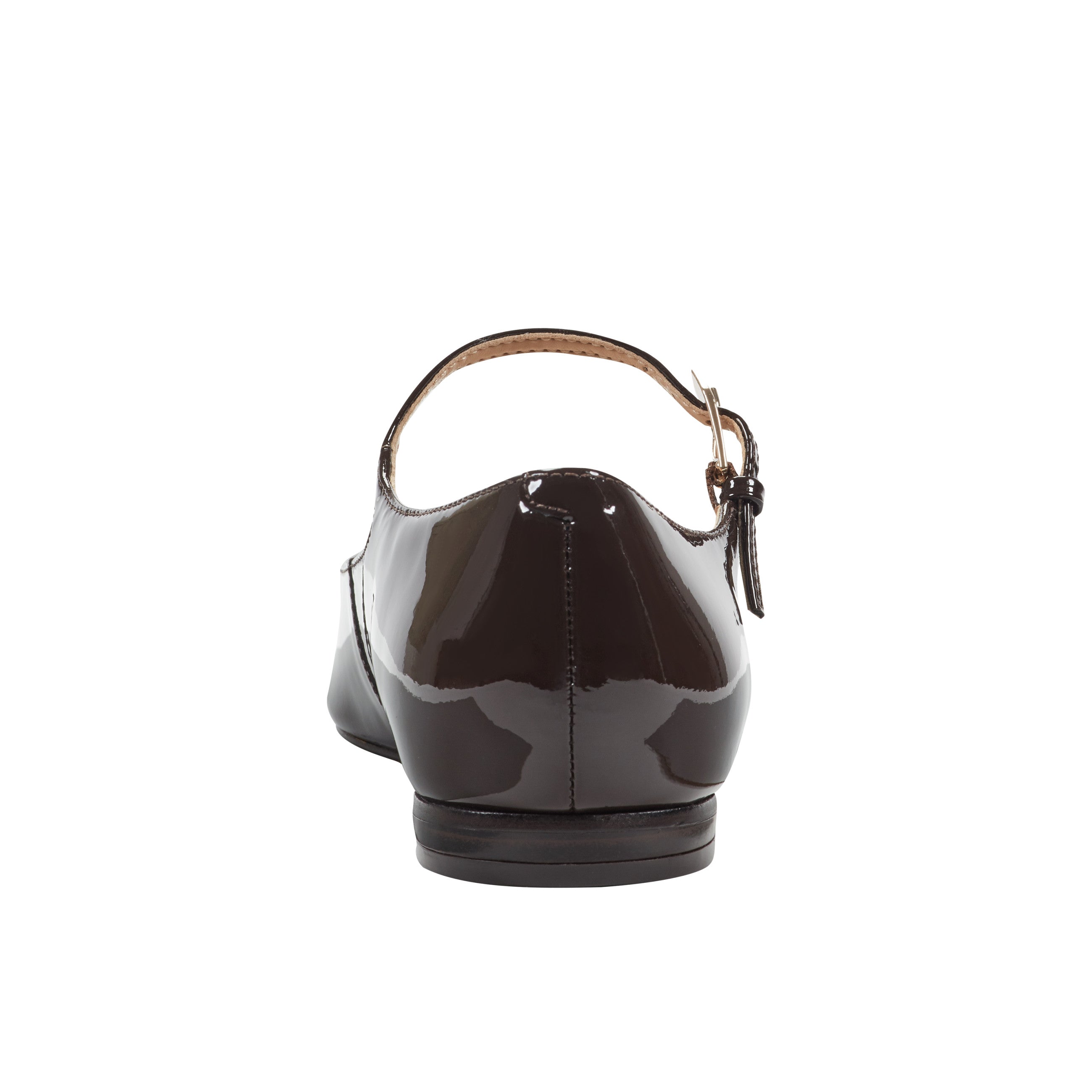 Trella Mary Jane Flat - Brown Patent Leather