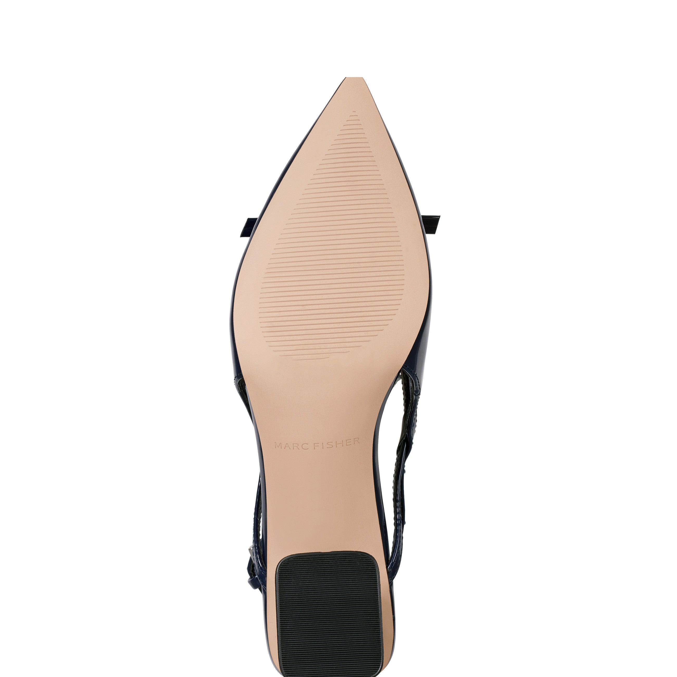 Laily Bow Slingback Pump - Navy Patent