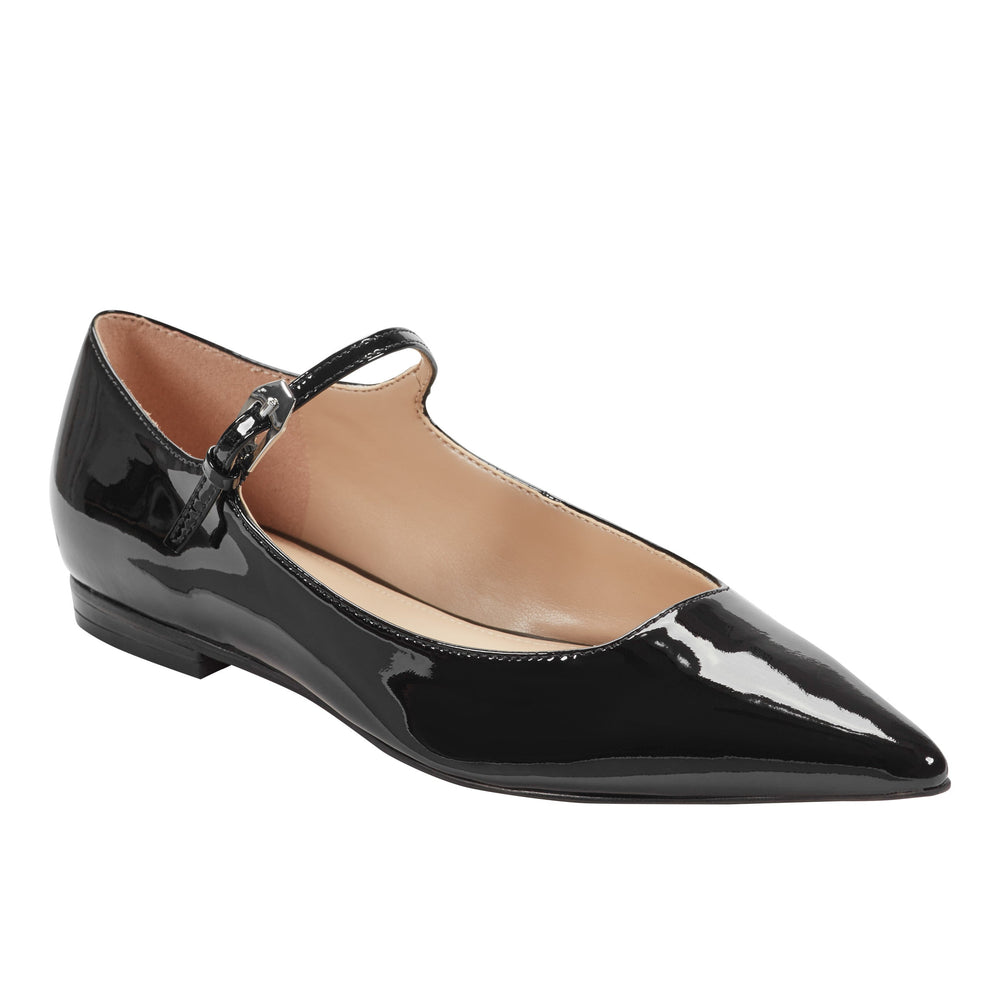 Trella Mary Jane Flat - Black Patent Leather