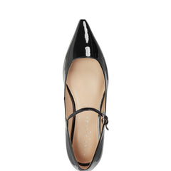 Trella Mary Jane Flat - Black Patent Leather