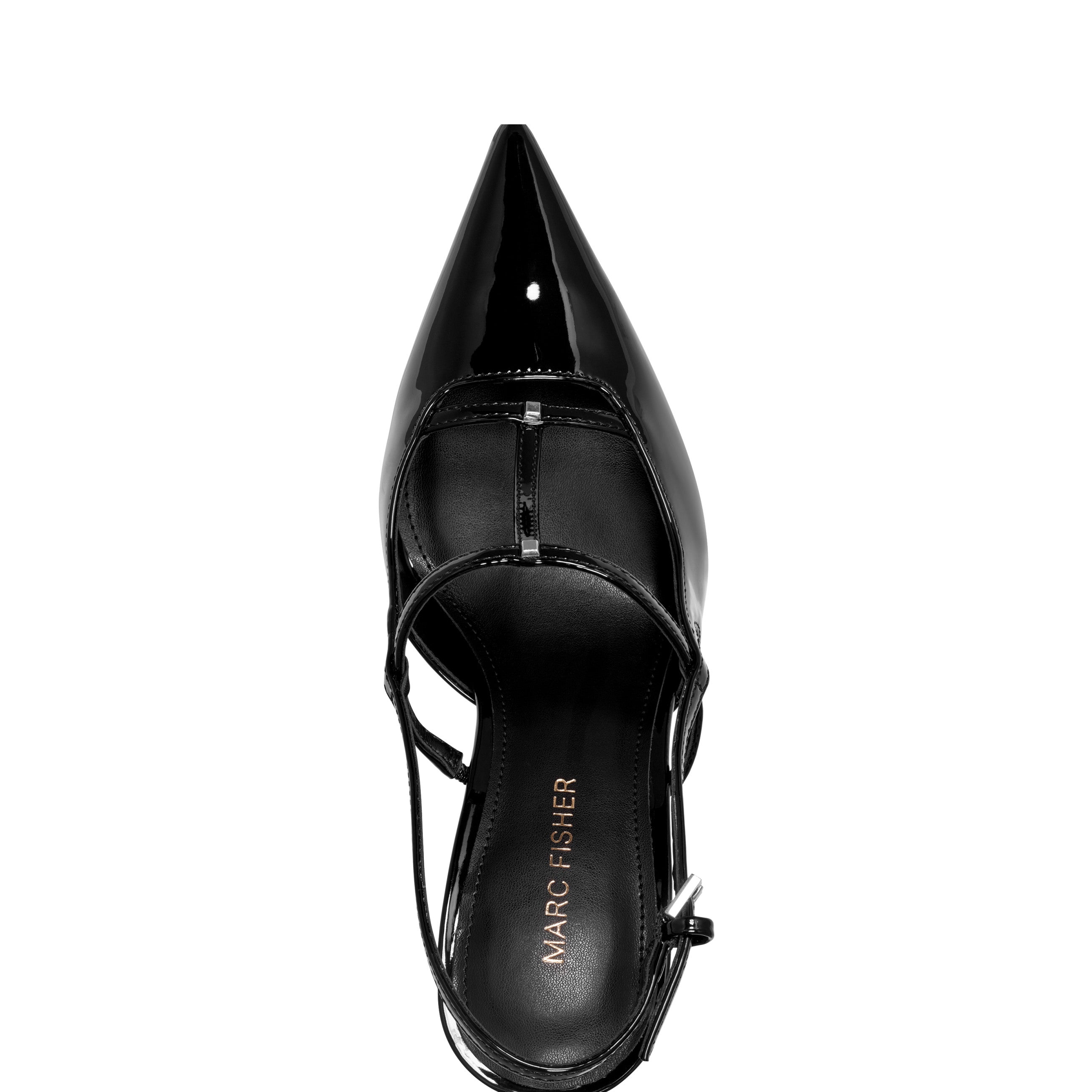 Remmi Strappy Slingback Pump - Black Patent