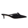 Florin Kitten Heel Mule - Black