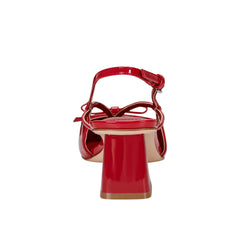Laily Bow Slingback Pump - Red Patent