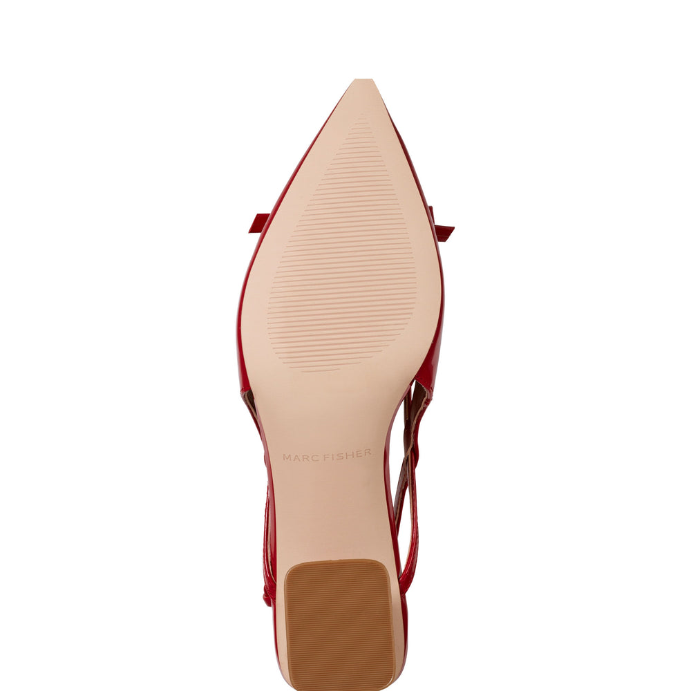 Laily Bow Slingback Pump - Red Patent