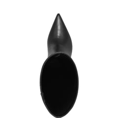 Estella Knee High Boot - Black Leather
