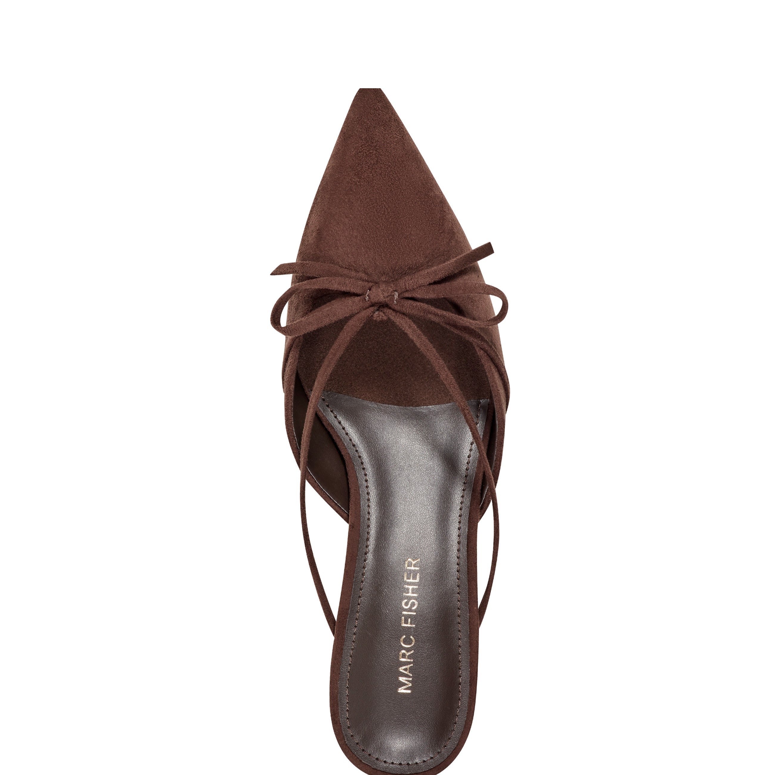 Florin Kitten Heel Mule - Dark Brown