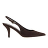 Dorie Slingback Pump - Dark Brown Leather