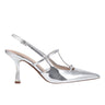 Remmi Strappy Slingback Pump - Silver Metallic