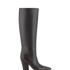 Estella Knee High Boot - Dark Brown Leather