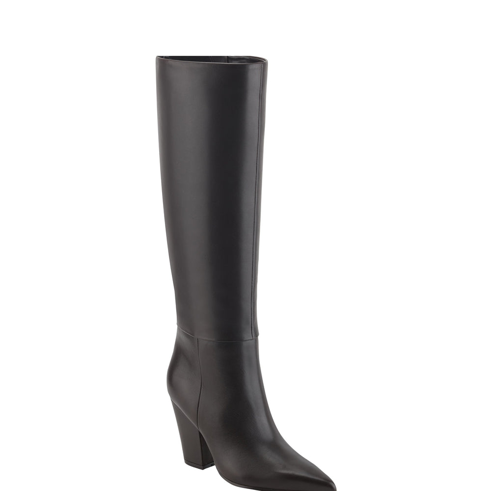 Estella Knee High Boot - Dark Brown Leather