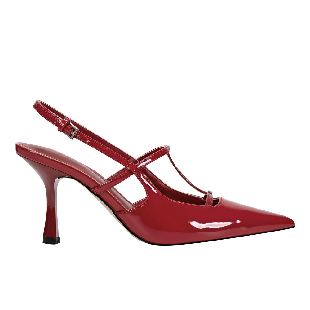 Remmi Strappy Slingback Pump - Red Patent