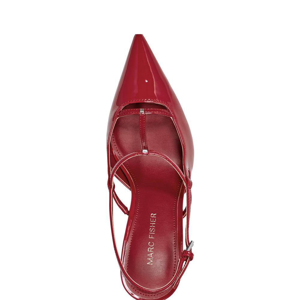 Remmi Strappy Slingback Pump - Red Patent