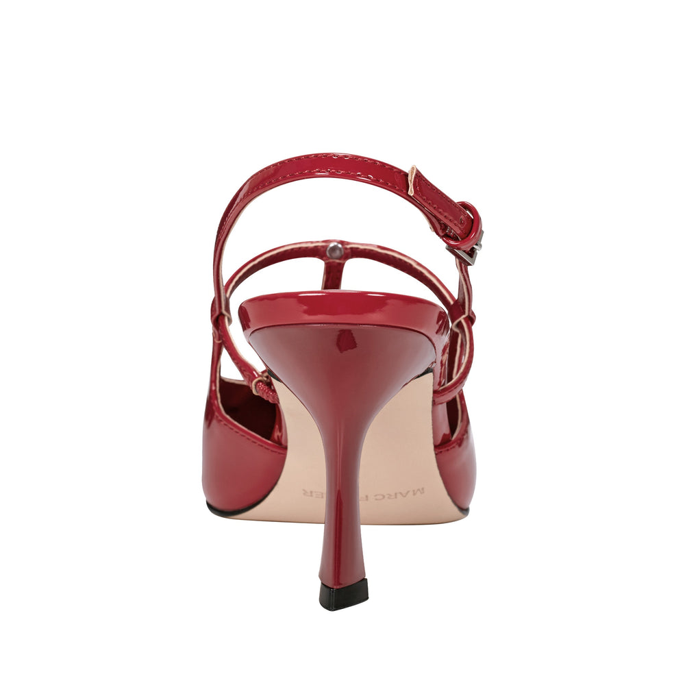 Remmi Strappy Slingback Pump - Red Patent