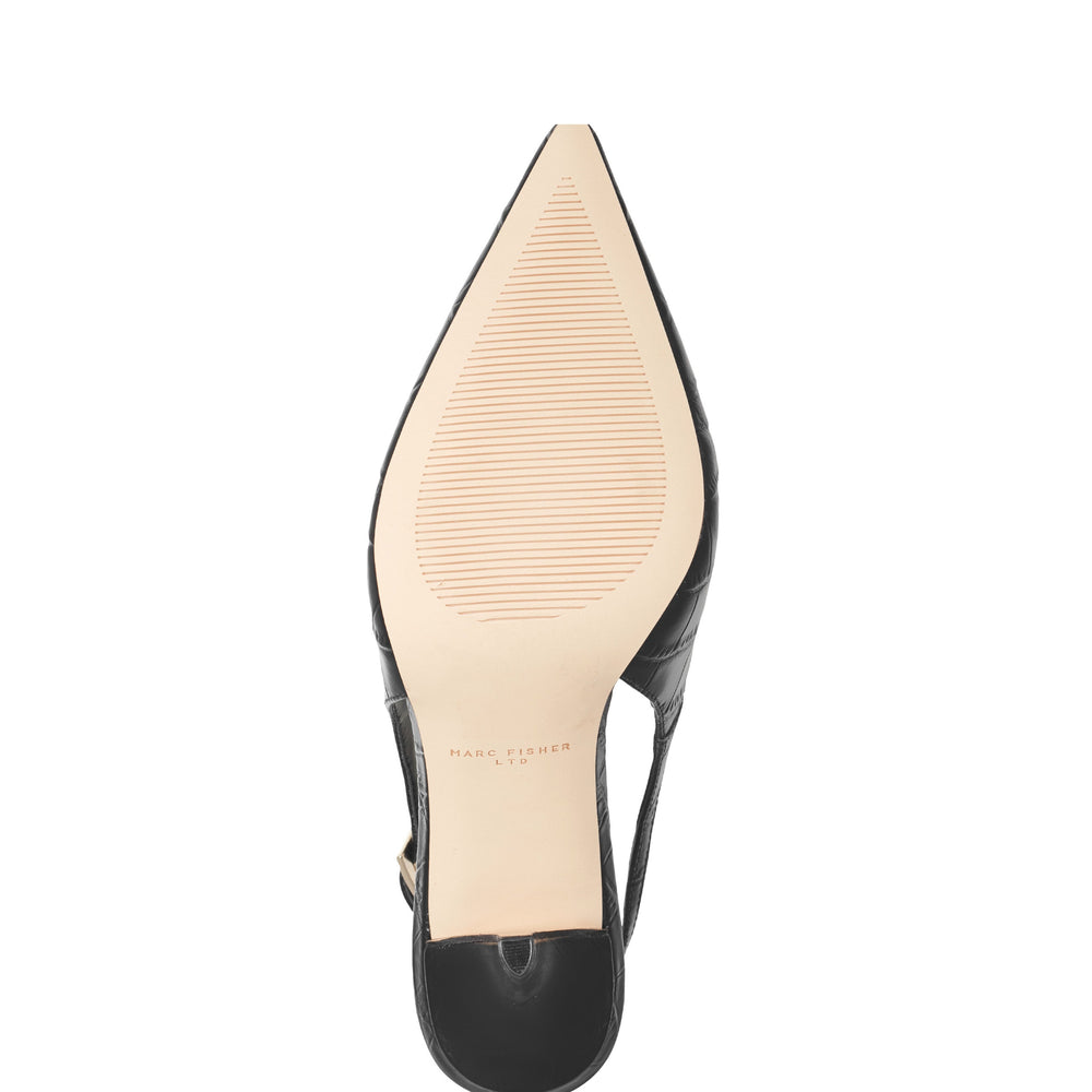 Dorie Slingback Pump - Black Croco