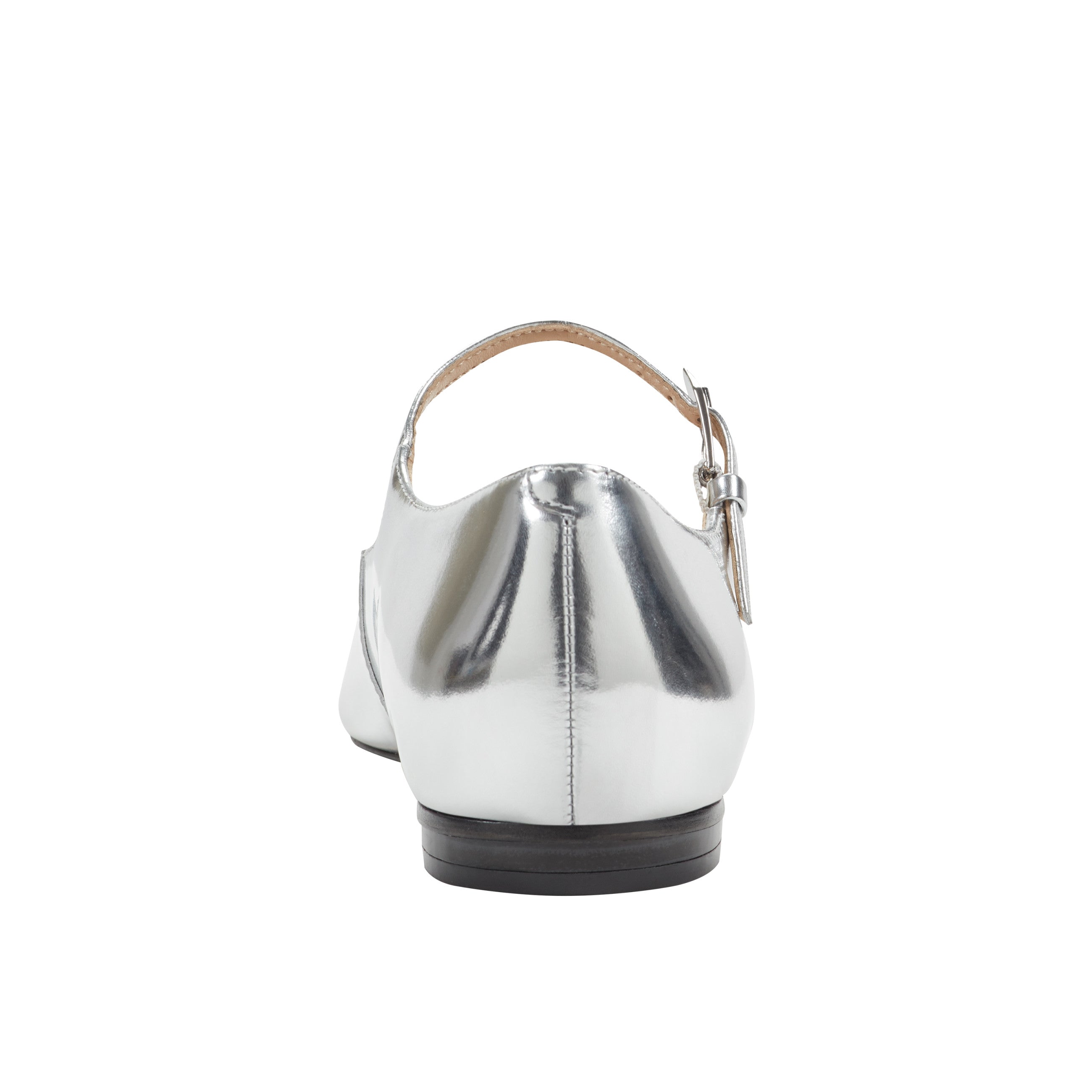 Trella Mary Jane Flat - Silver Metallic