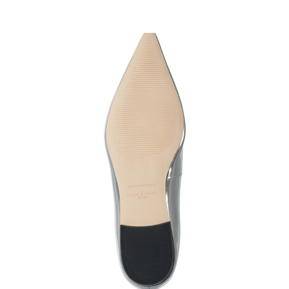 Trella Mary Jane Flat - Silver Metallic
