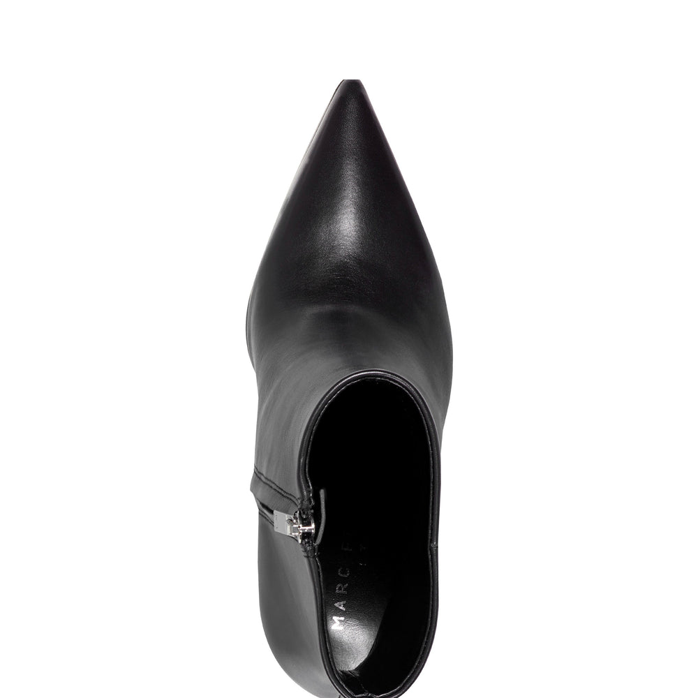 Elynna Block Heel Bootie - Black Leather