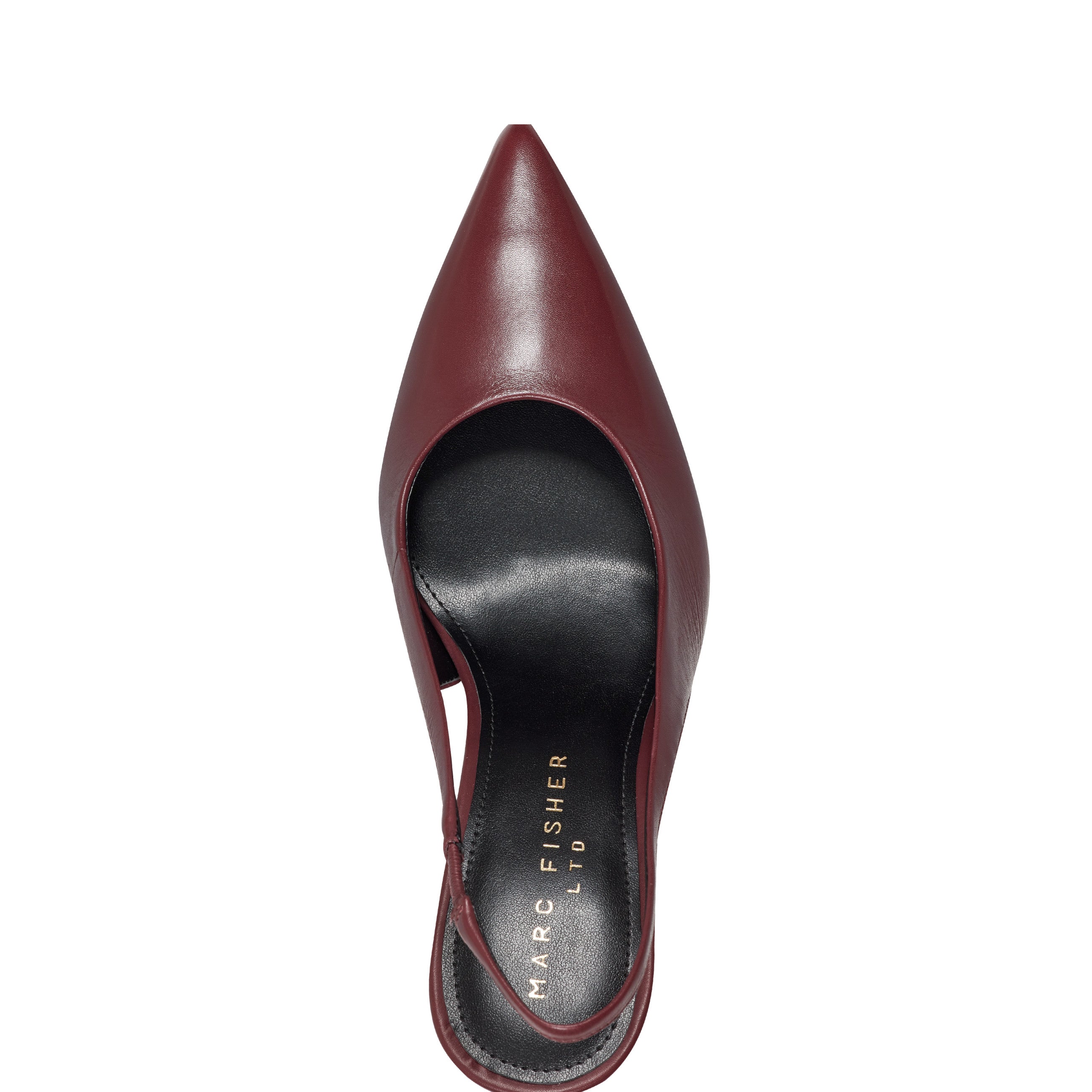 Leynne Slingback Pump - Dark Red Leather