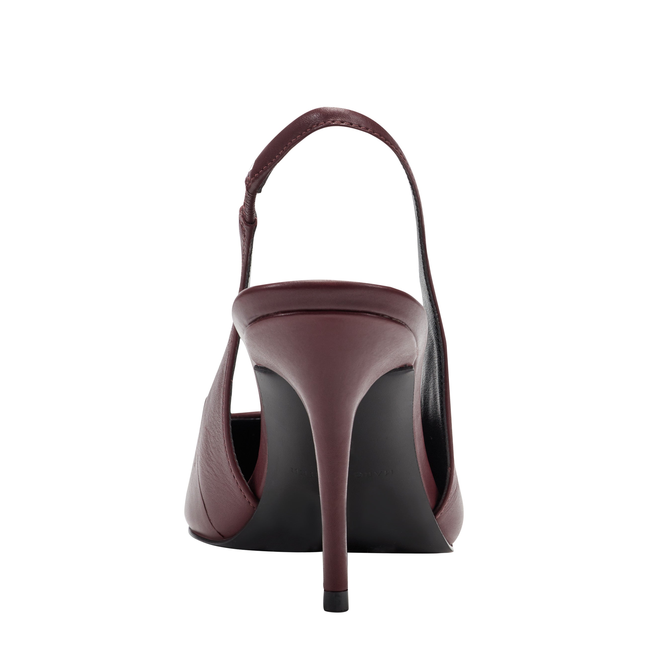 Leynne Slingback Pump - Dark Red Leather