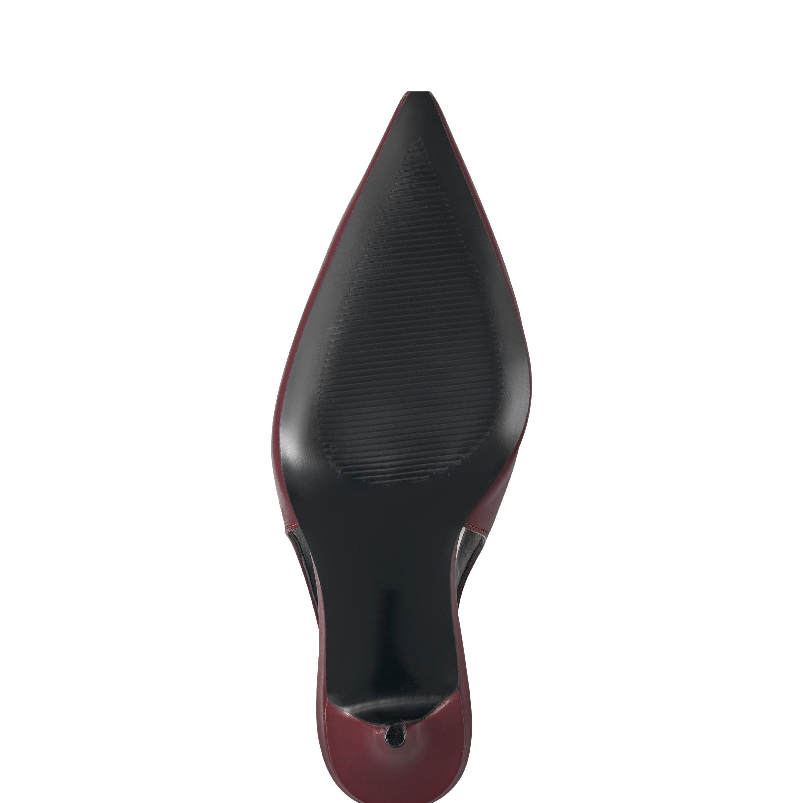 Leynne Slingback Pump - Dark Red Leather