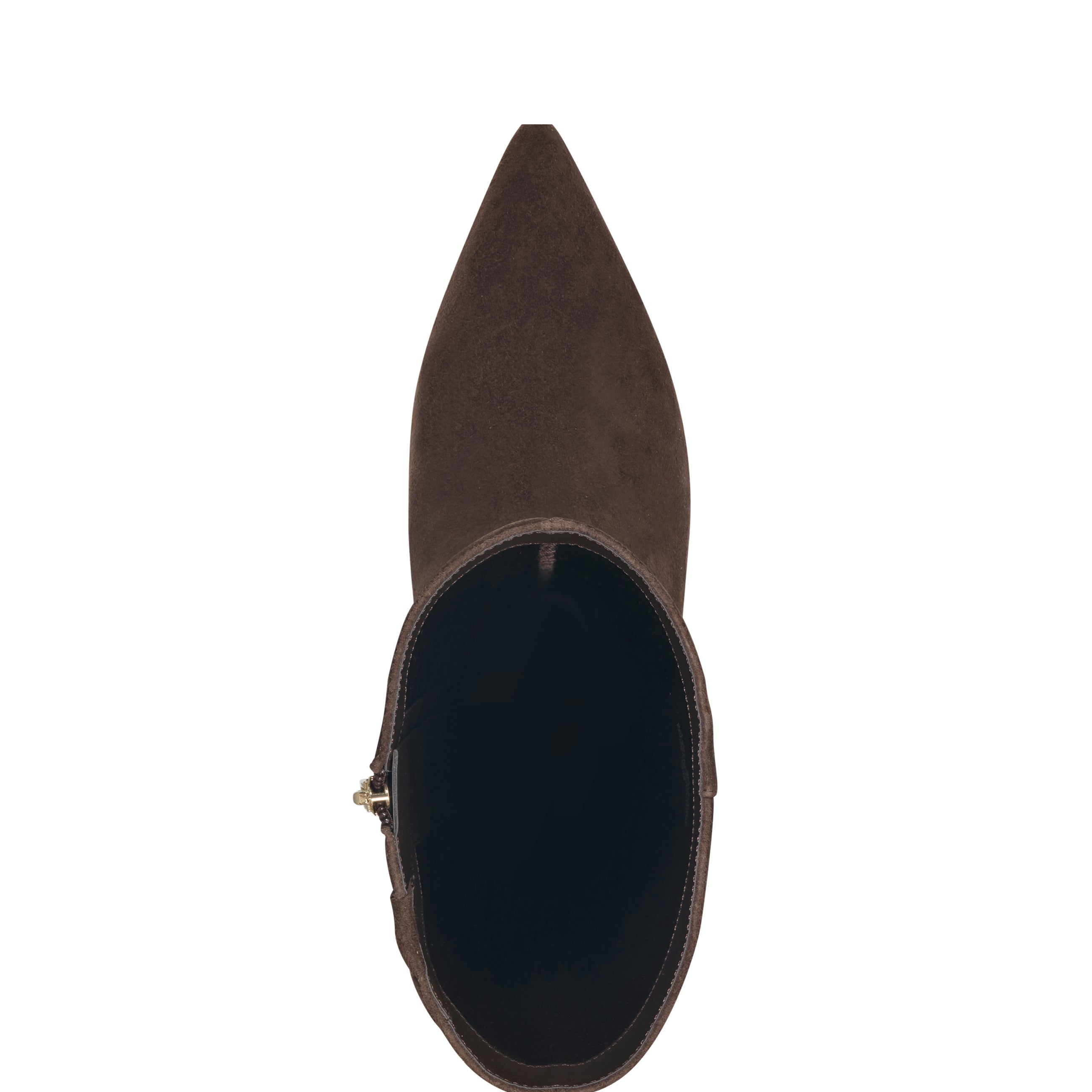 Lucinda Kitten Heel Boot - Dark Brown Suede