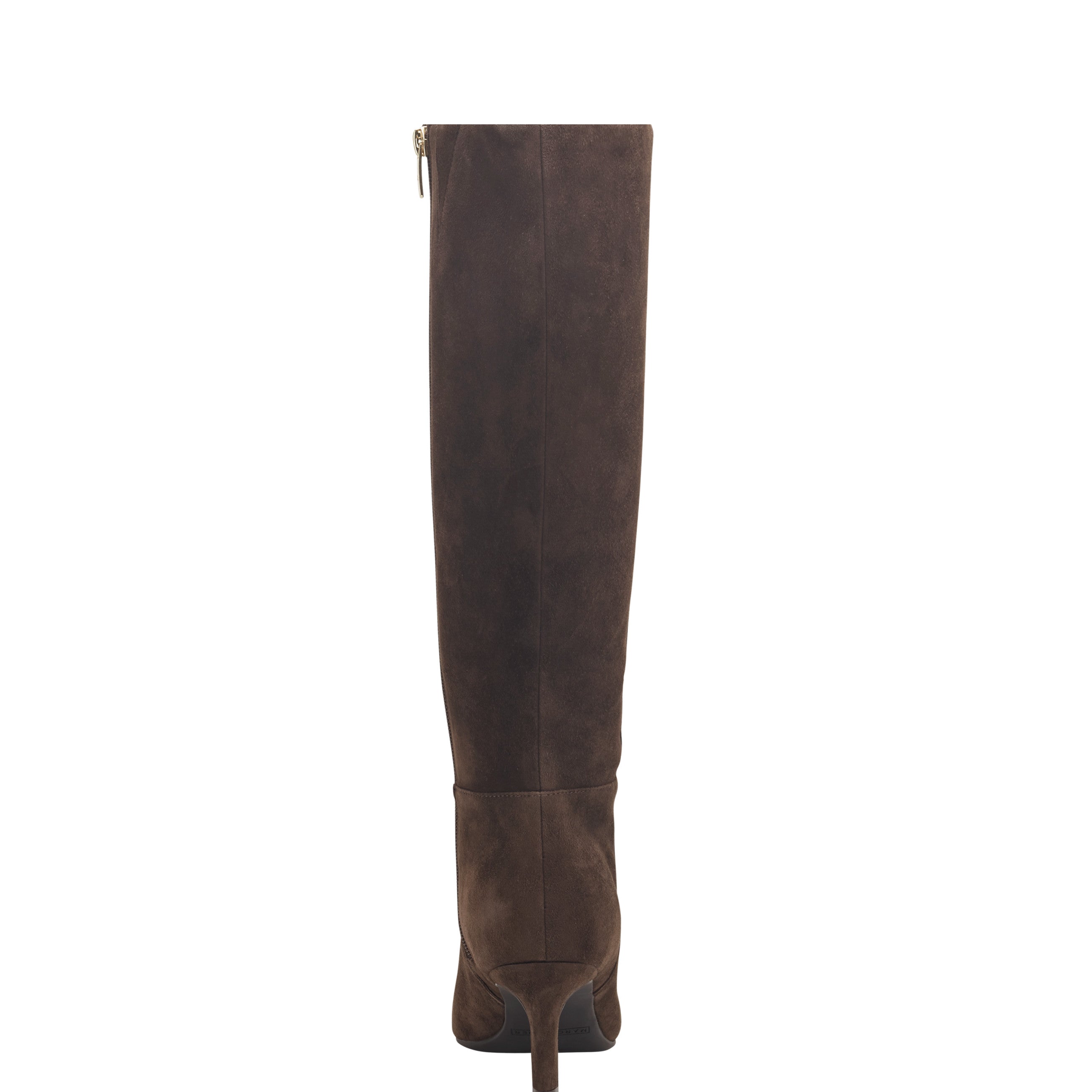 Lucinda Kitten Heel Boot - Dark Brown Suede