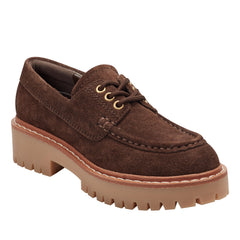 Nerida Lug Sole Loafer - Brown Suede