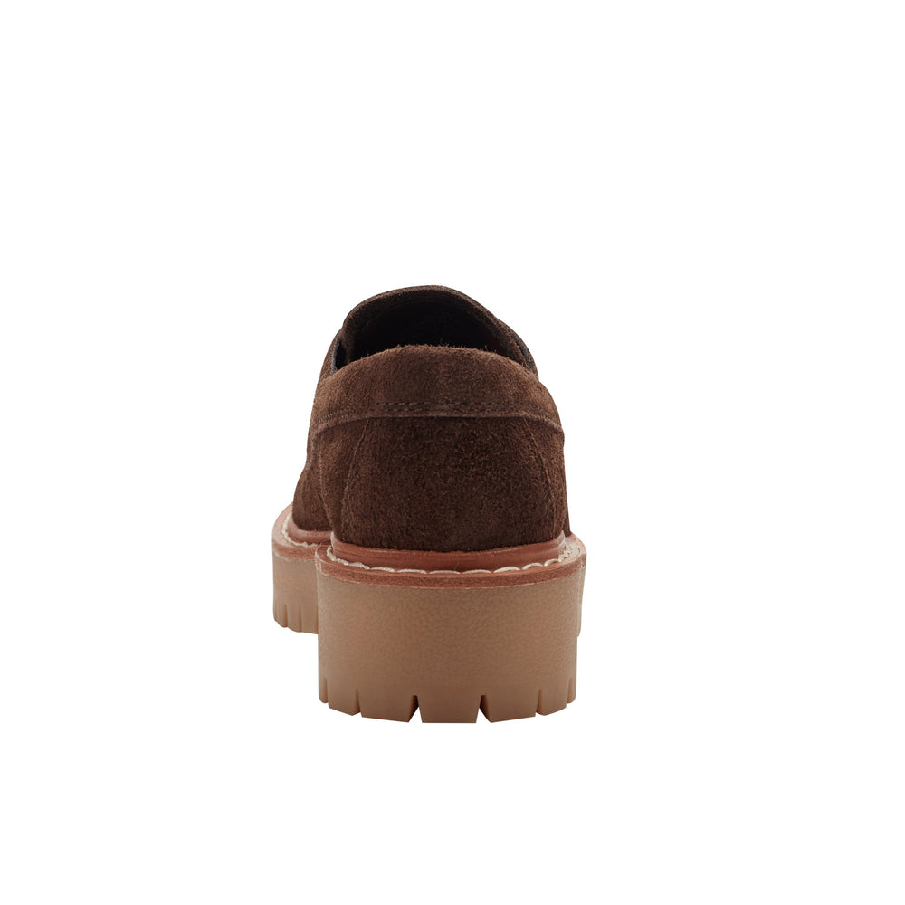 Nerida Lug Sole Loafer - Brown Suede