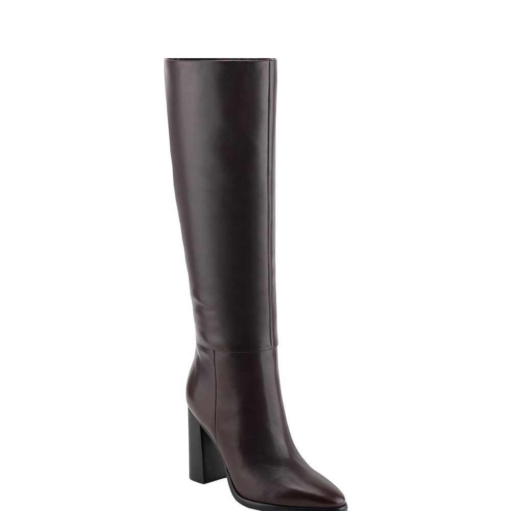 Lannie Dress Boot - Dark Red Leather