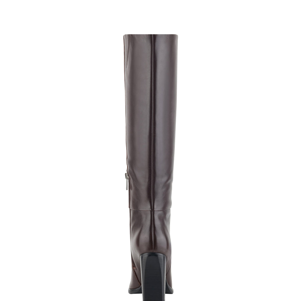 Lannie Dress Boot - Dark Red Leather