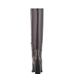 Lannie Dress Boot - Dark Red Leather