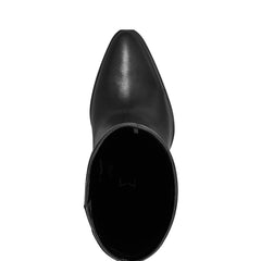 Lannie Wide Calf Dress Boot - Black Leather