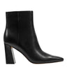 Novella Block Heel Ankle Bootie - Black Leather
