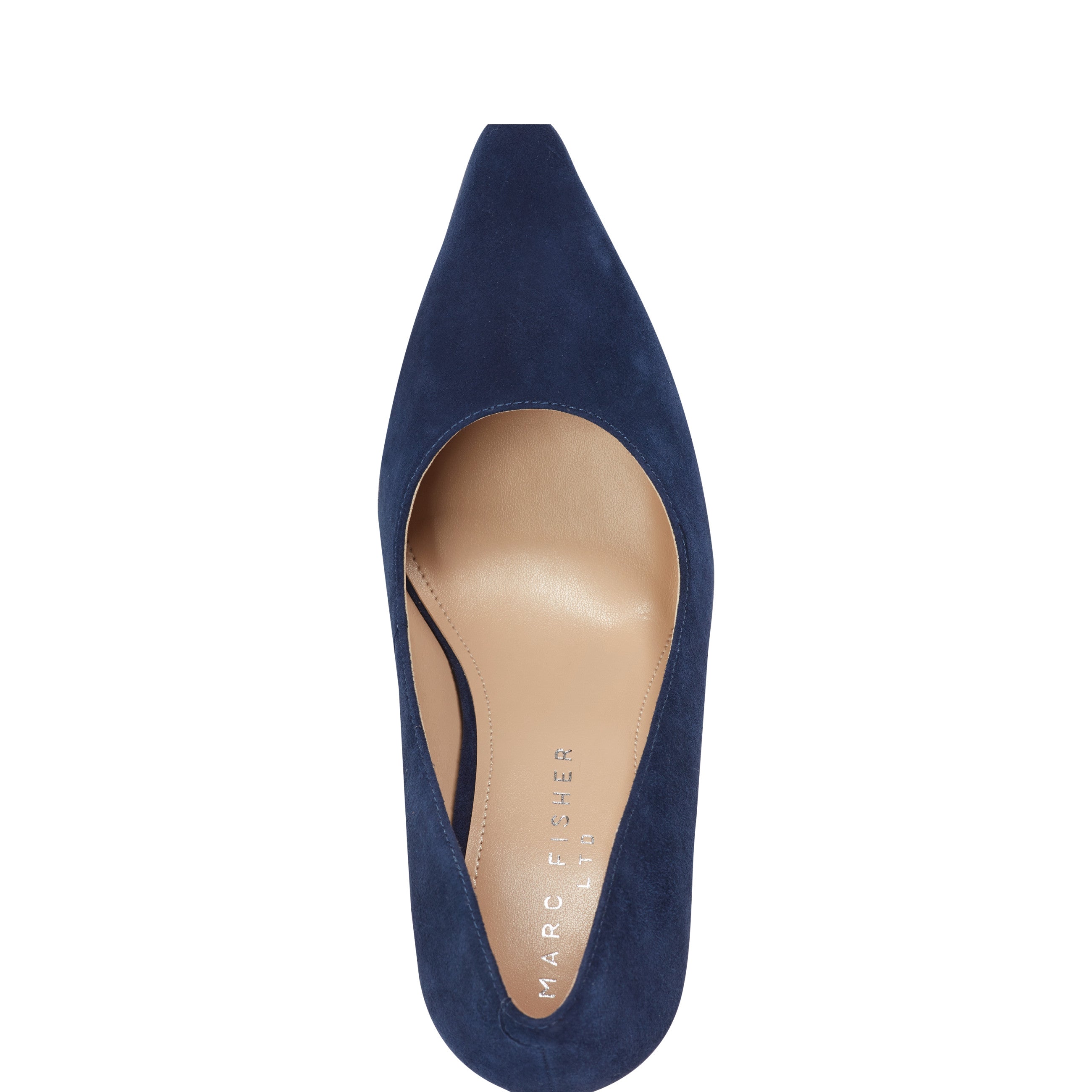 Minny Block Heel Pump - Navy Suede