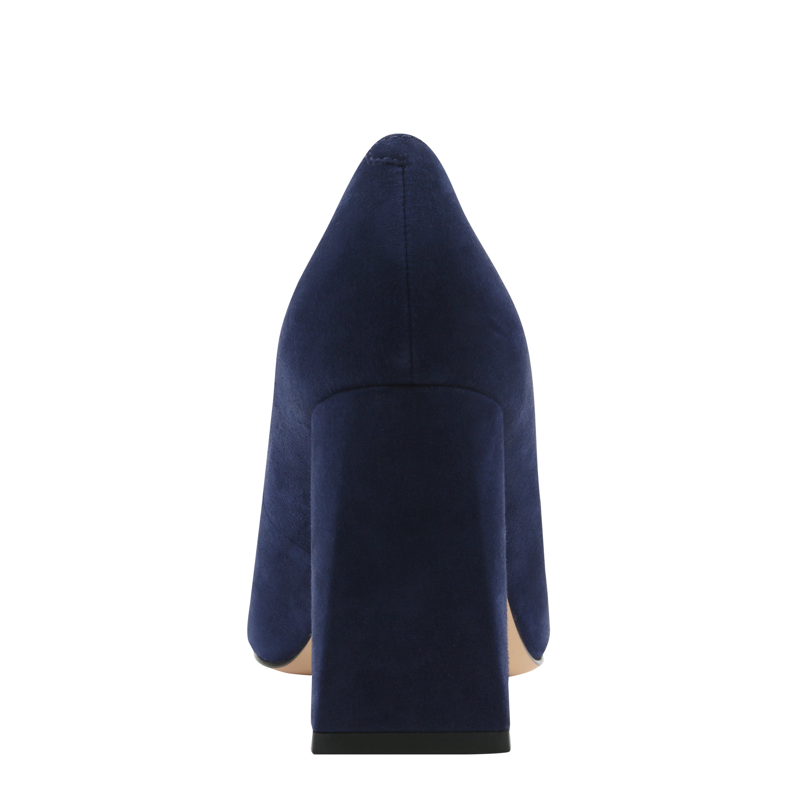 Minny Block Heel Pump - Navy Suede