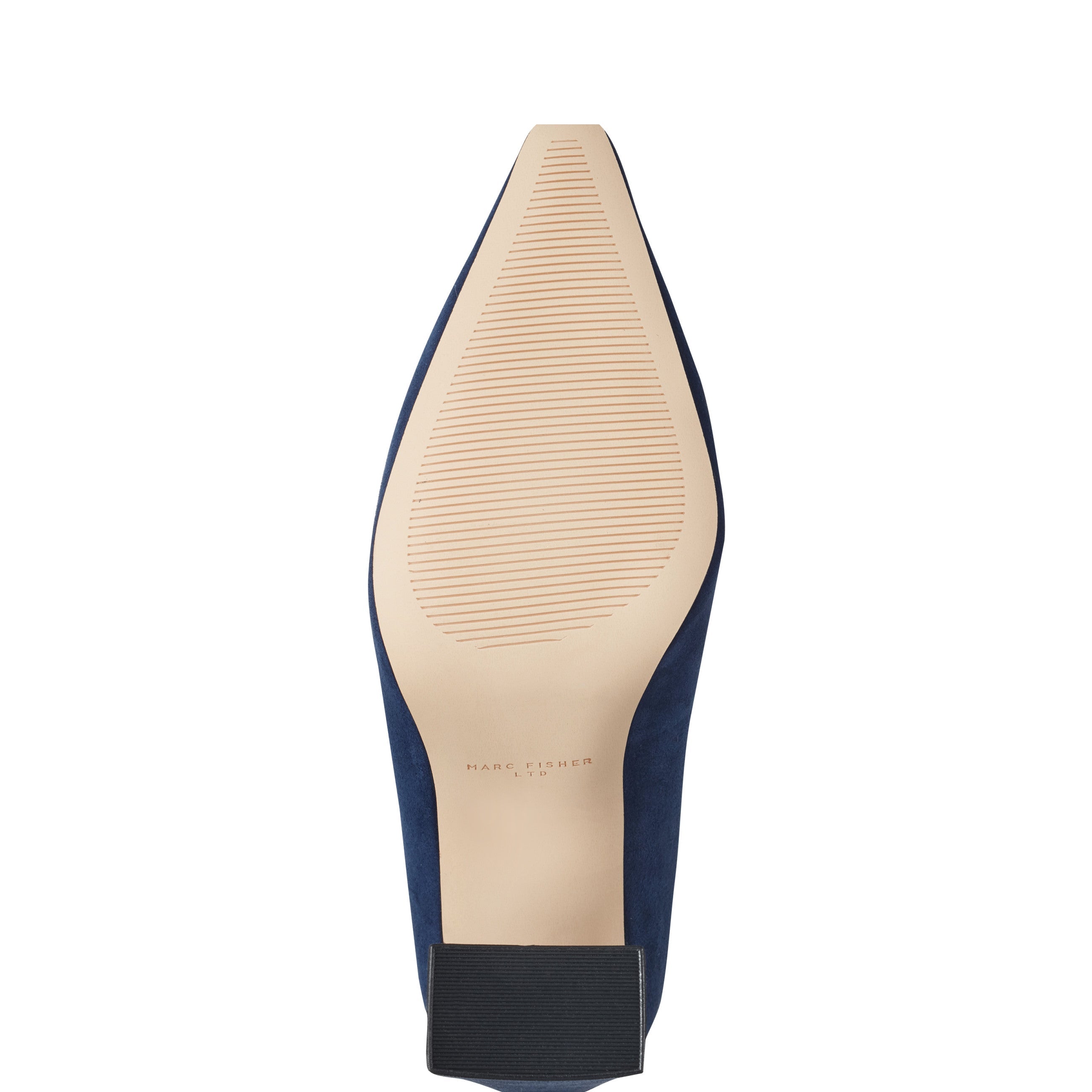 Minny Block Heel Pump - Navy Suede