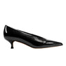 Cecile Kitten Heel Pump - Black Patent Leather