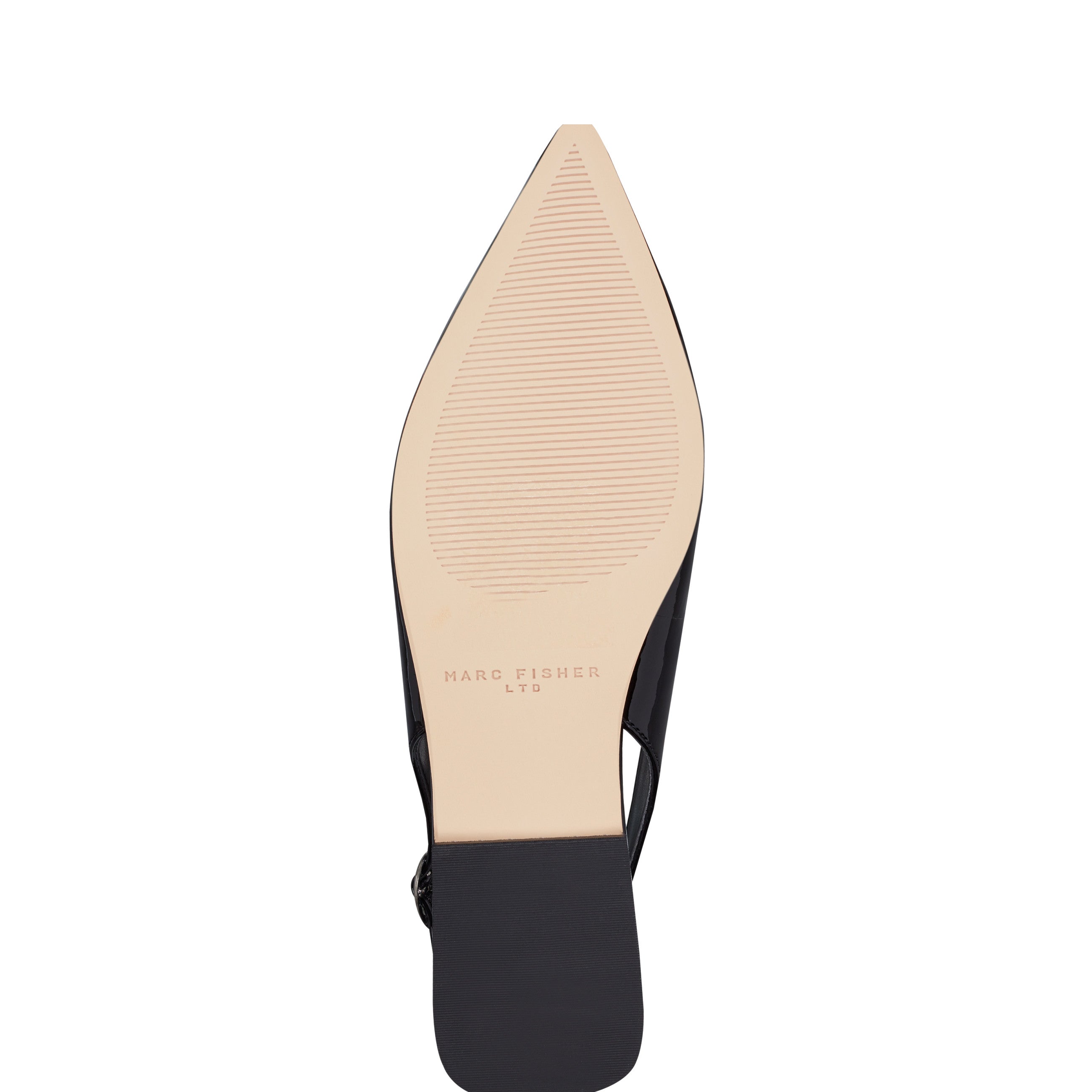 Gabra Slingback Flat - Black Patent Leather