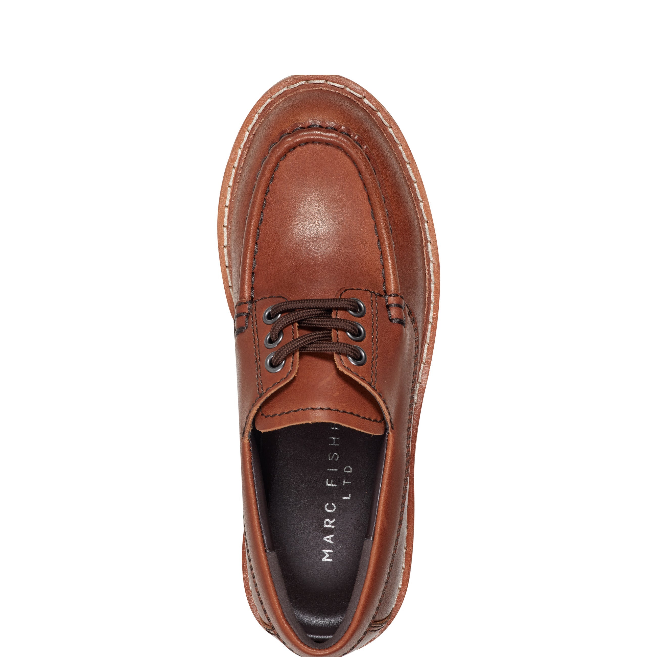 Nerida Lug Sole Loafer - Brown Leather