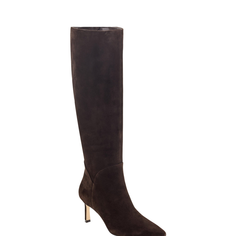 Sabrina Boot - Dark Brown Suede