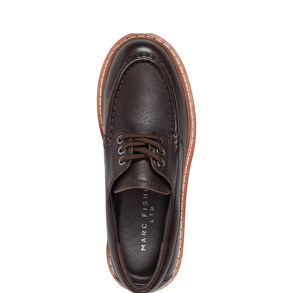 Nerida Lug Sole Loafer - Dark Brown Leather