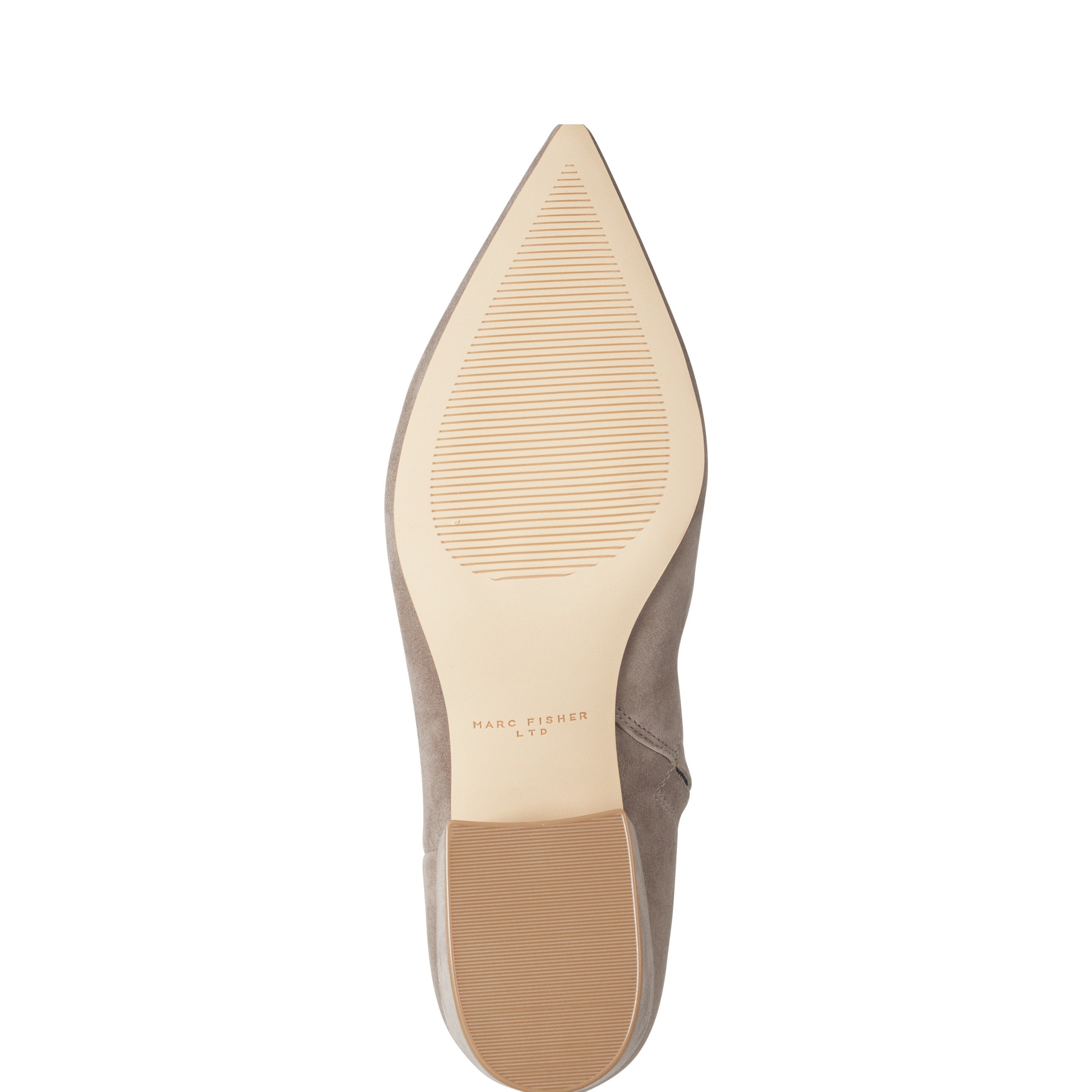 Alfie Block Heel Ankle Bootie - Taupe Suede